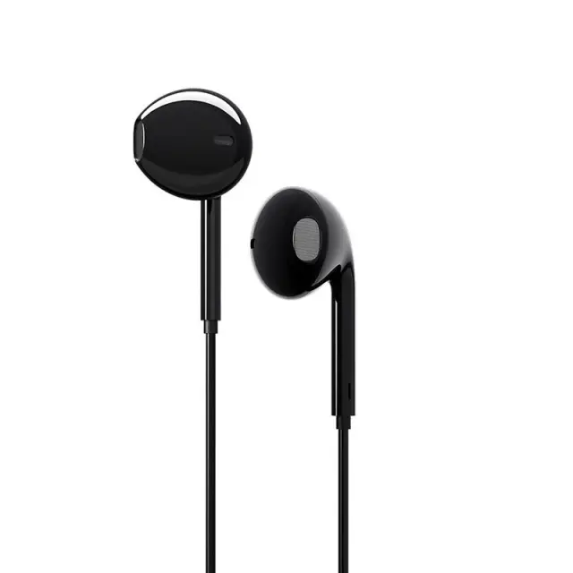 Hands Free Ancus Melody MD66 Semi in-Earbud Stereo 3.5mm Μαύρο με Μικρόφωνο και Πλήκτρο Λειτουργίας 1,2μ 3