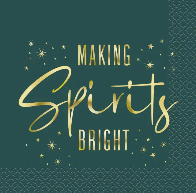 Χαρτοπετσέτες Γλυκού Modern Christmas Making Spirits Bright / 20 τμχ