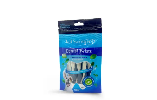 Tailswingers Dental Twists με γεύση Μύρτιλο 130gr