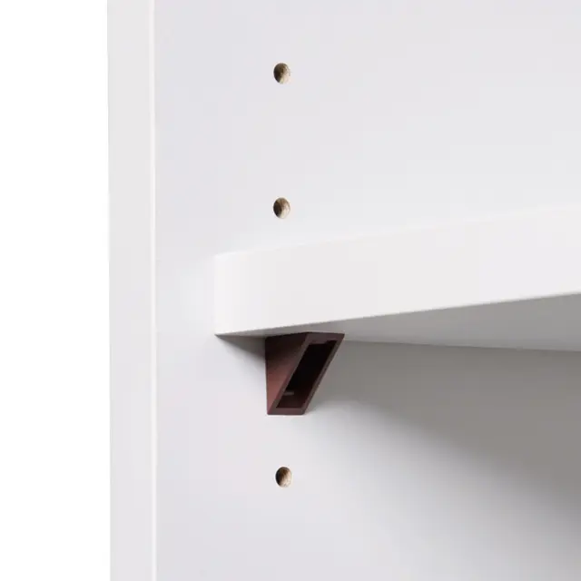 Στήριγμα Ραφιού Φ5mm Καφέ Πλαστικό Βιδωτό 3