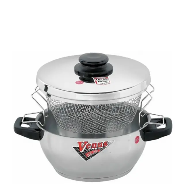 Φριτέζα Ηλεκτρική Ανοξείδωτη 18/10 24cm Venus 11624