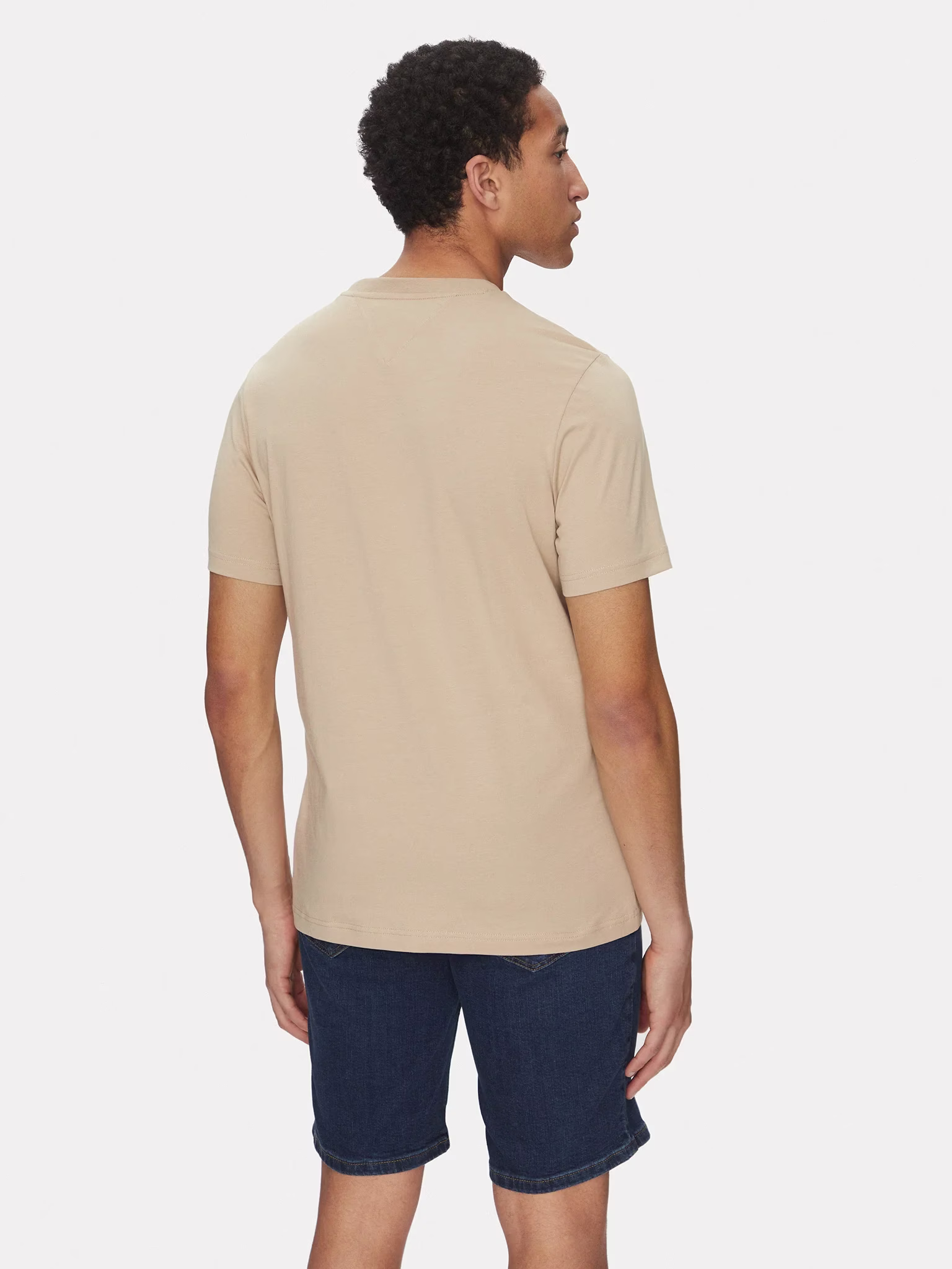Tommy Hilfiger Ανδρικό Μπέζ T-Shirt Μπεζ - M 2