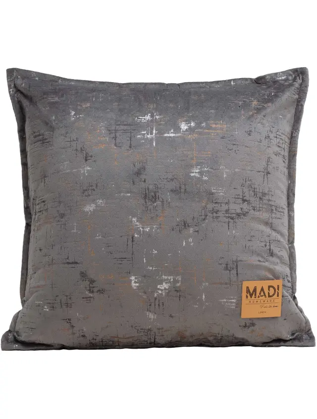 Διακοσμητικό Μαξιλάρι PETRA DARK GREY MADI 45 x 45 εκ.