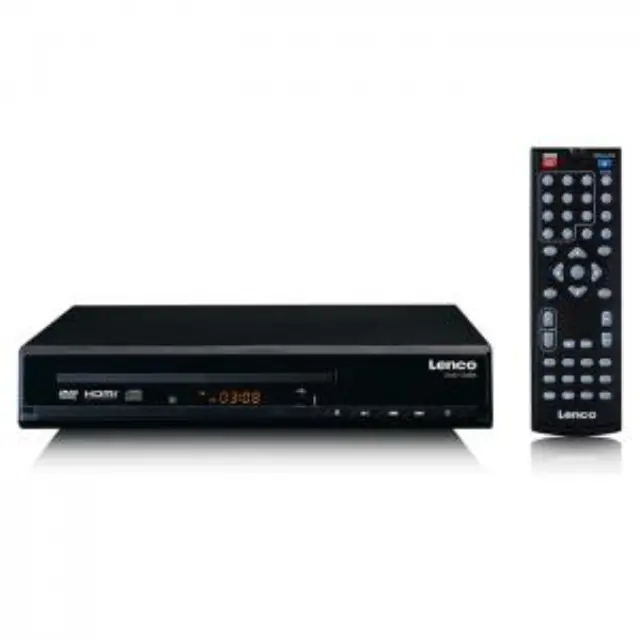 DVD player με υποδοχή HDMI και τηλεχειριστήριο, σε μαύρο χρώμα. 2