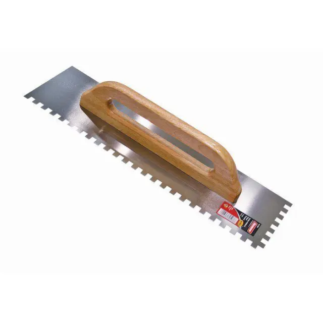 Benman 70503 - Σπάτουλα Πλακιδίων Inox 500x140mm με Δόντι 10x10mm και Ξύλινη Λαβή