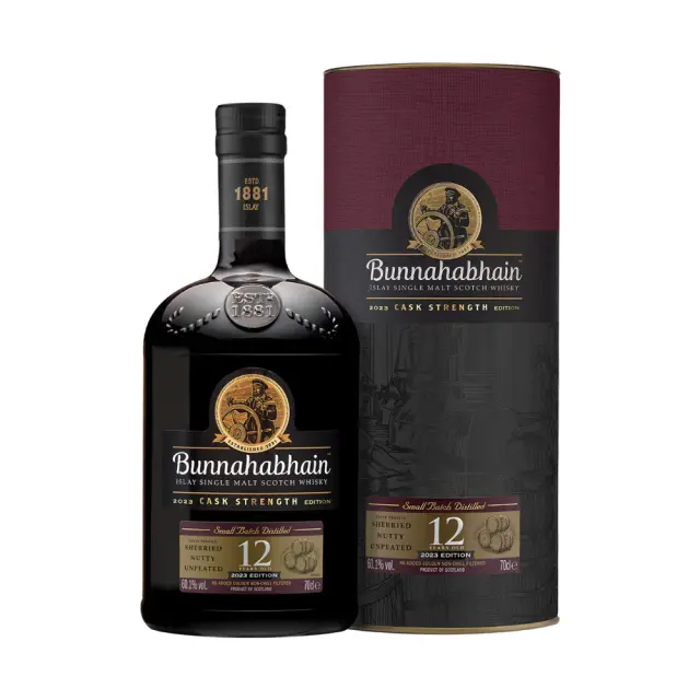 BUNNAHABHAIN 12 Y.O CASK STRENGTH 700ml 2025 EDITION