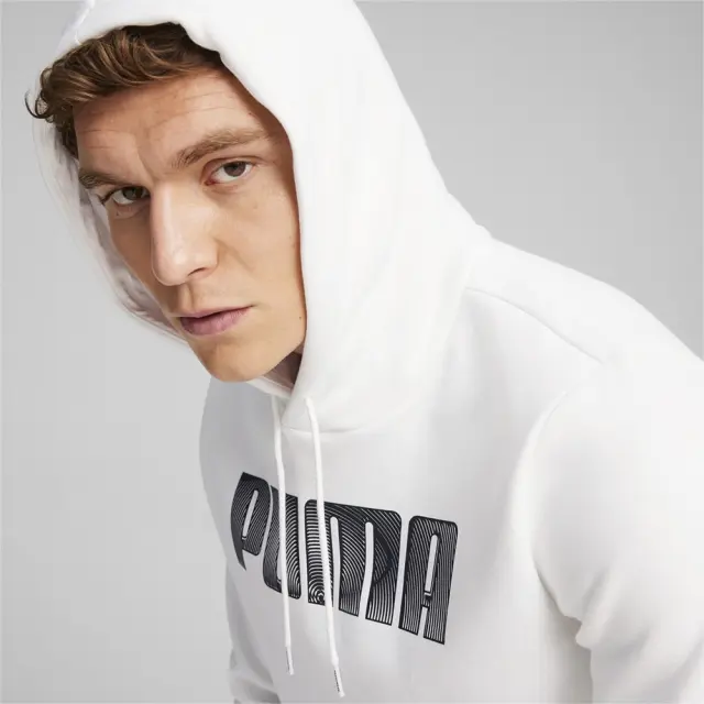 Puma Mass Style Hoodie Fleece (680193-02) - Λευκό - XL 2