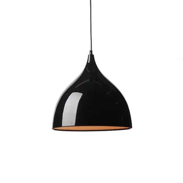 ΜΕΤΑΛΛΙΚΗ ΚΑΜΠΑΝΑ 1ΧΕ27 ΜΑΥΡΗ Φ35xΗ31cm ROXANNE / KS174335BK