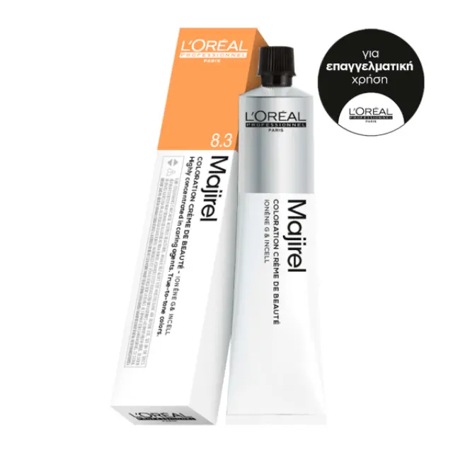 L’Oréal Profeffessionel Majirel Βαφή Μαλλιών 50ml 8,3-Ξανθό Ανοικτό Ντορέ