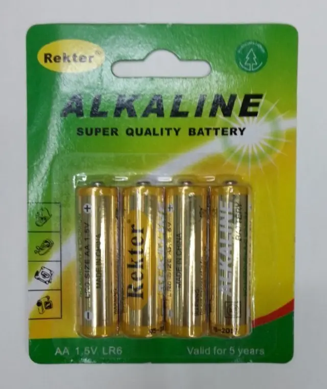 Αλκαλικές μπαταρίες AA, Rekter (1.5V) – LR6