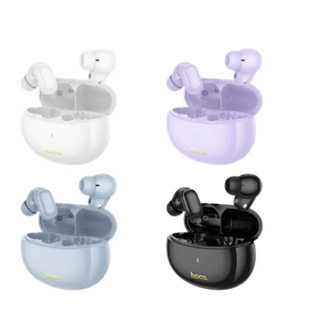 Hoco In-ear Bluetooth Handsfree Ακουστικά με Θήκη Φόρτισης Άσπρα EQ17 3