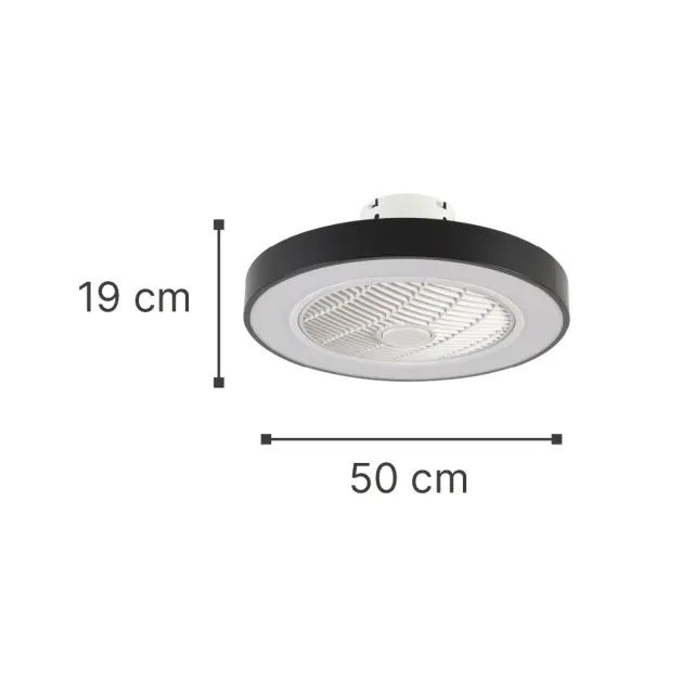 it-Lighting Chilko Ανεμιστήρας Οροφής LED με App Control & 3CCT | Μαύρος (101000320) 2