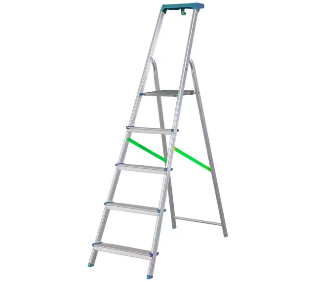 BORMANN Pro BHL9015 - BORMANN Pro BHL9015 Σκάλα Αλουμινίου 6+1 Σκαλιά Με Θήκη Εργαλείων (044789) 2