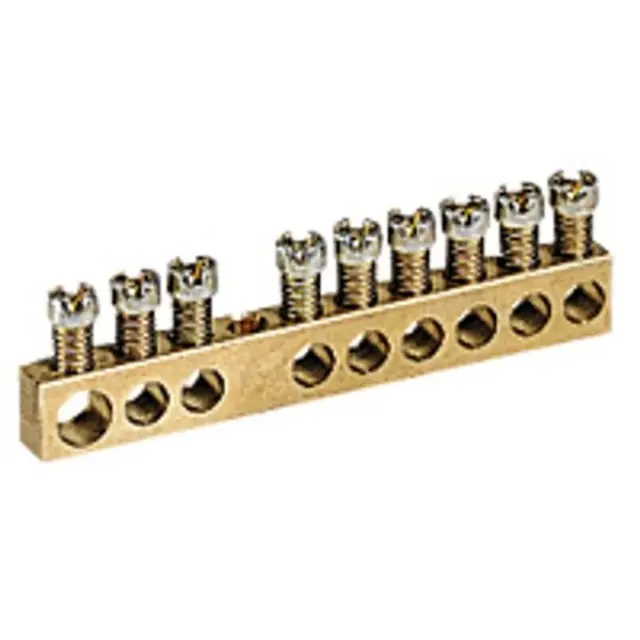 Screw terminal block - 1 x 6 to 25Ø - 19 x 1.5 to 16Ø - L. 157 mm