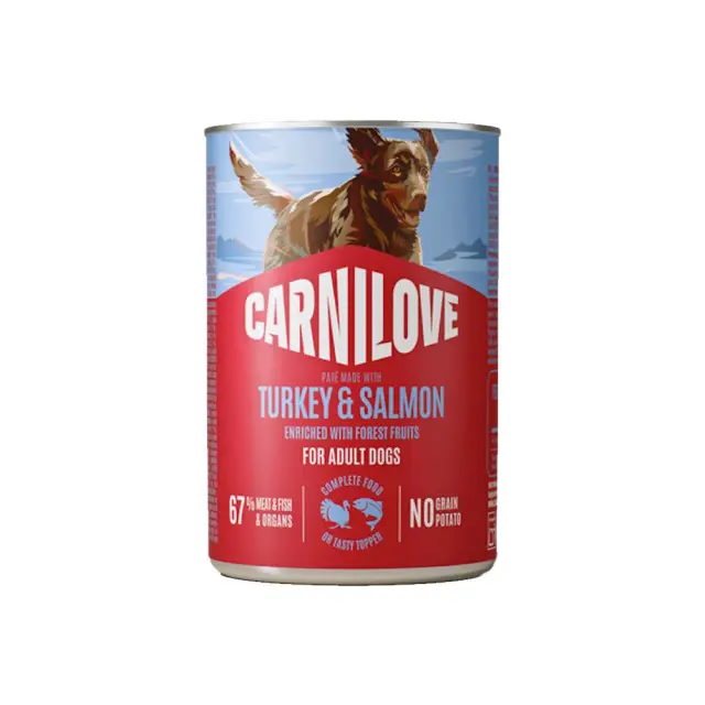 Carnilove Κονσέρβα Σκύλου Adult Turkey & Salmon 400gr Μονόχρωμο