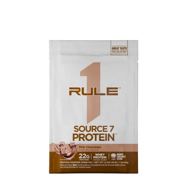 Rule1 Source 7 Protein Sample Milk Chocolate, 41 g