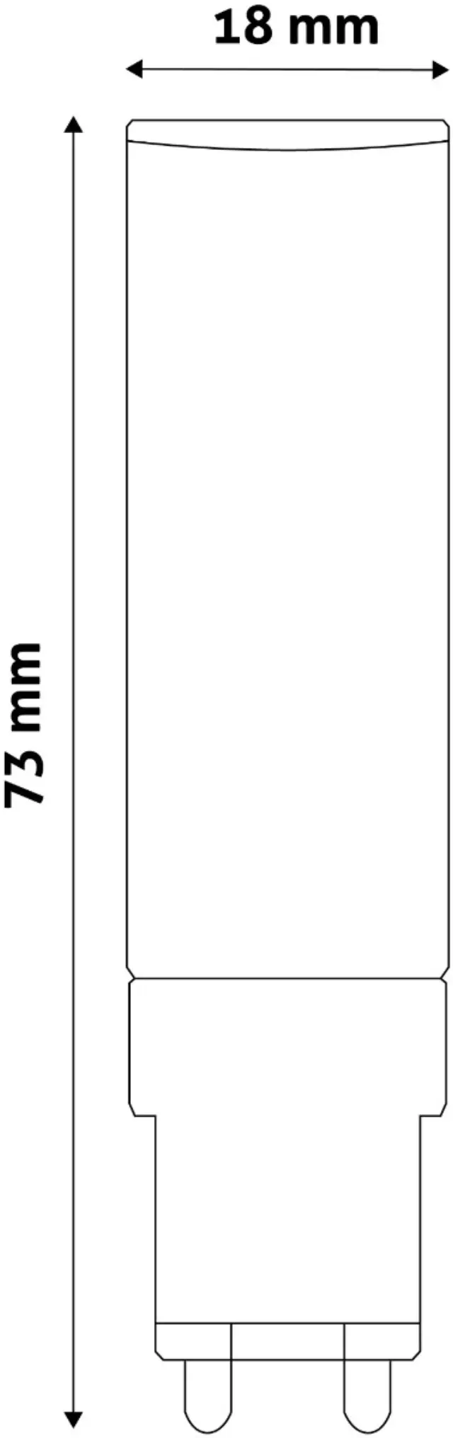 Avide LED 7W G9 220° Θερμό 3000K flat 15.001.1157 3