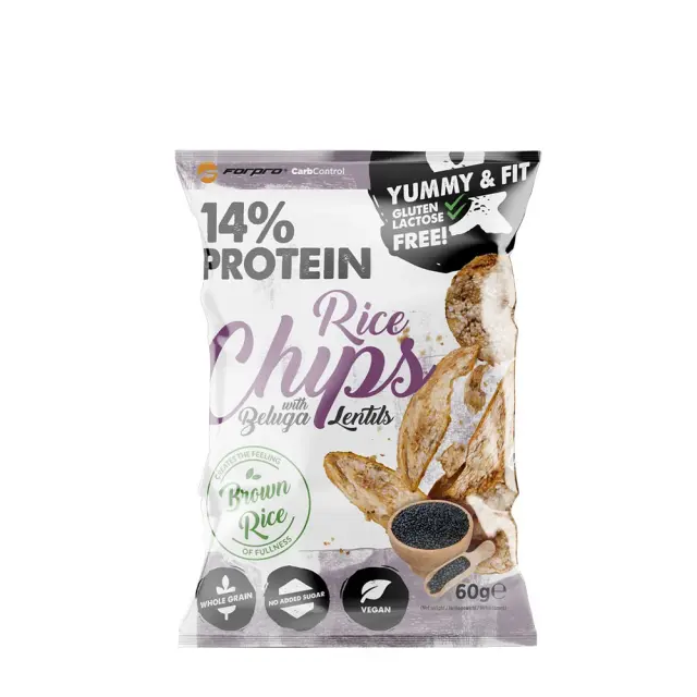 Forpro 14% Protein Rice Chips With Beluga Lentils