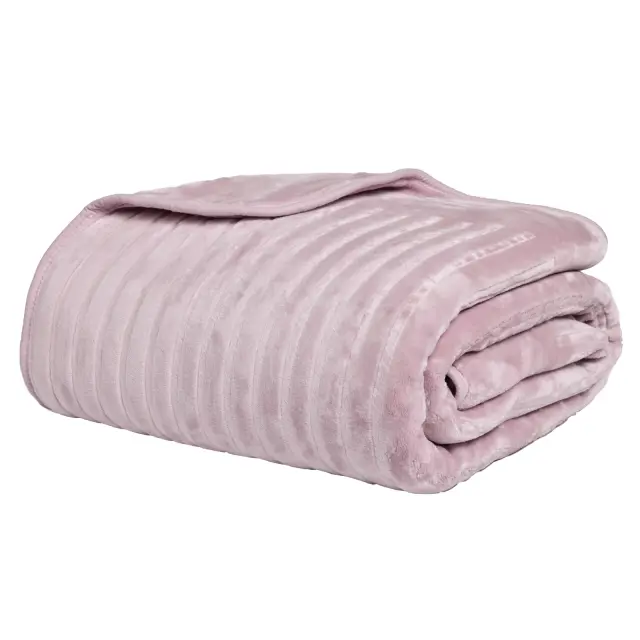 Κουβέρτα Μονή 160x240 Velour Das Home 1383 Dusty Pink 100% Ακρυλικό 3