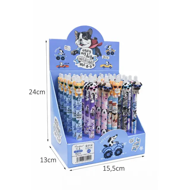 Στυλό με Σκυλάκια Σετ 36 Τεμαχίων – Dog Design Ballpoint Pens Set 0327003 2