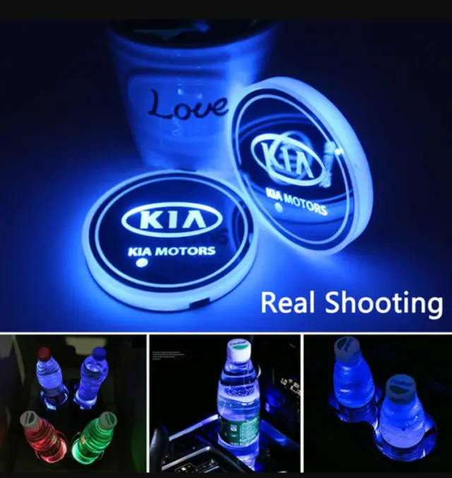 Φωτάκι Led ποτηροθήκης KIA με 7 χρώματα - 1τμχ OEM