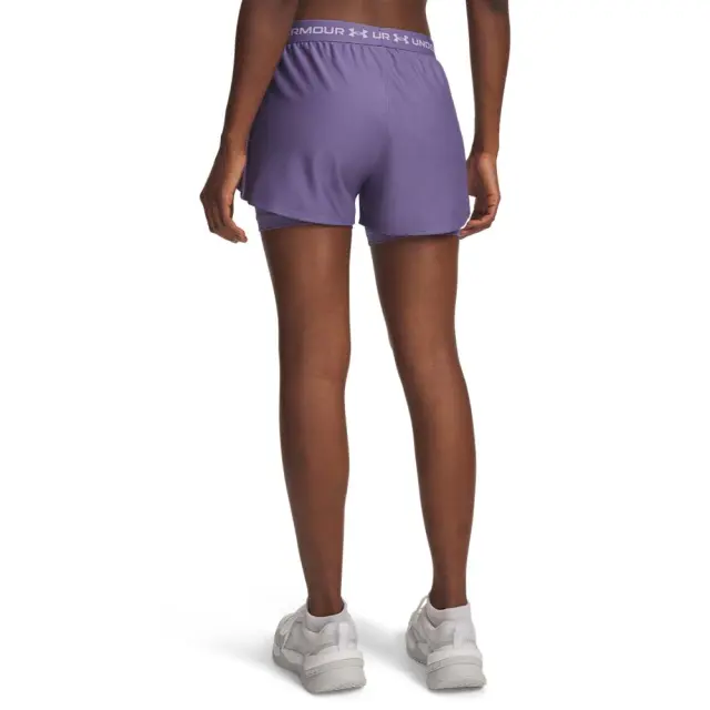 Under Armour Women's Tech Play Up 2in1 Shorts Μωβ 1389895-520 (Under Armour) 2