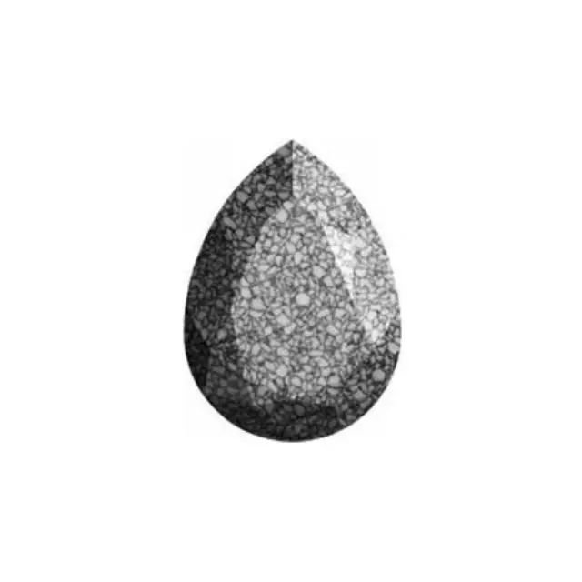 Swarovski 4320 Teardrop Marbled Black 14x10mm - 2τεμ