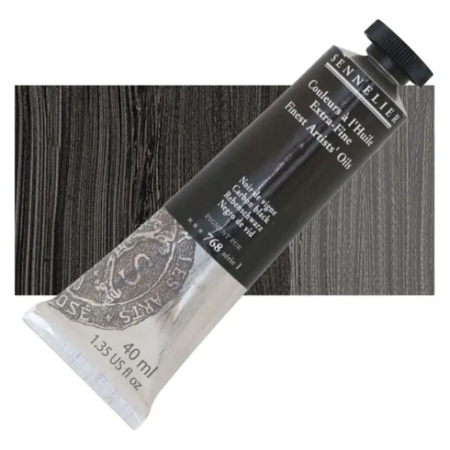 Sennelier Λάδι Finest Artists Oil 768 Carbon Black - 40ml