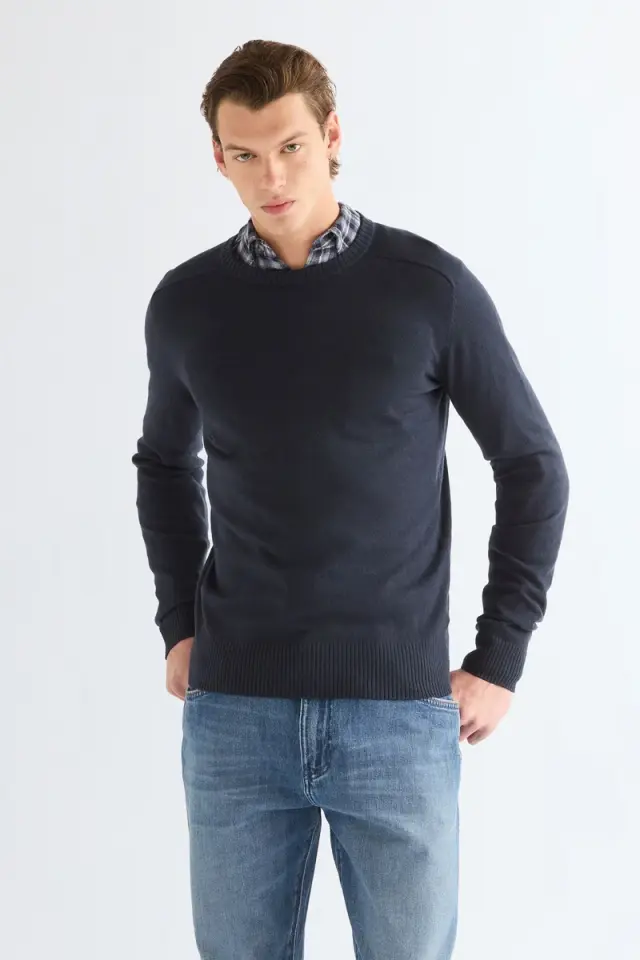 Wrangler Ανδρικό Πλεκτό 112386980 - Dark Sapphire - XL
