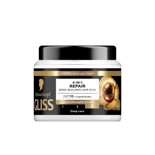 Schwarzkopf Gliss Μάσκα Μαλλιών Bond-Building 4-IN-1 Repair 400ml