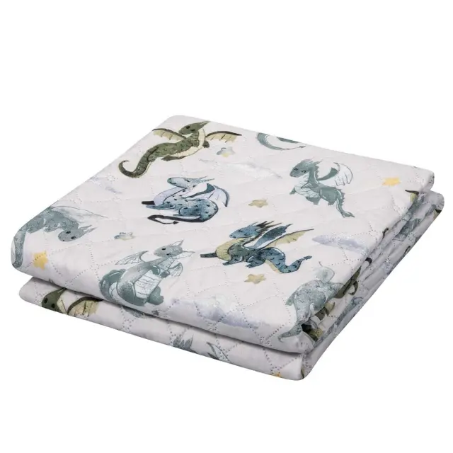 Κουβερλί 120x160 Κούνιας Greenwich Polo Club Essential 8863 Beige-Blue 100% Microfiber 3