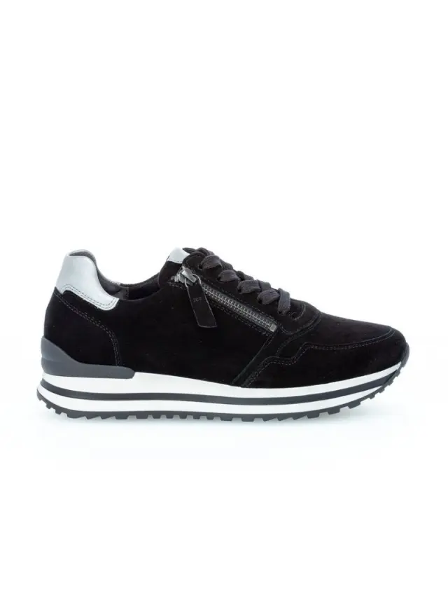 Gabor Sneakers Γυναικείο δέρμα Nubuck Μαύρο GAB/76528 67-SCHWARZ GRE 3