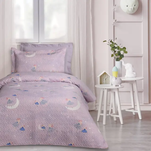 Ζεύγος Μαξιλαροθήκες 50x70+5 Das Home Kids 4980 Lilac 100% Microfiber 2