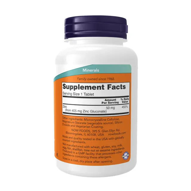 Now Foods Zinc 50 mg 2