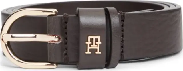 Tommy Hilfiger Γυναικεία Στενή Ζώνη Essential Effortless 2.5 Go Καφέ 85cm