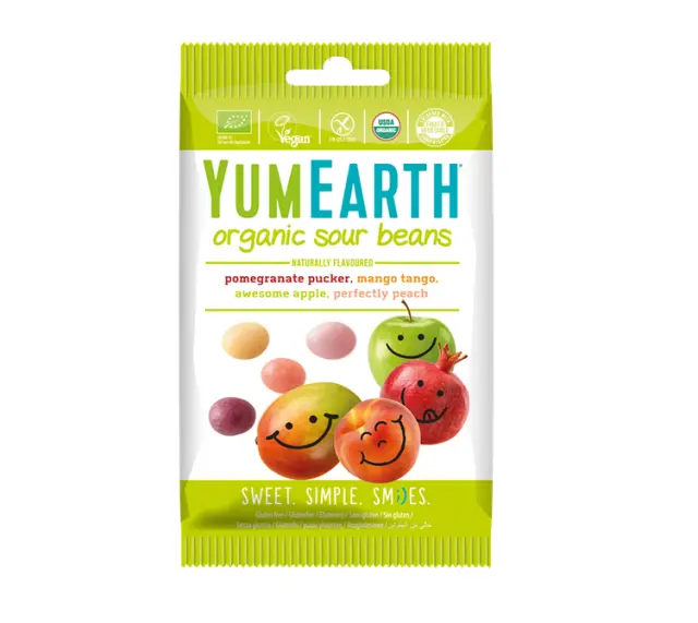 Yumearth | Organic Sour Beans Βιολογικά Κουφετάκια Φρούτων | 50gr