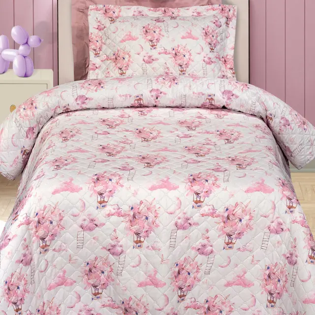 Κουβερλί 160x240 Μονό Greenwich Polo Club Essential 8864 Pink 100% Microfiber 2