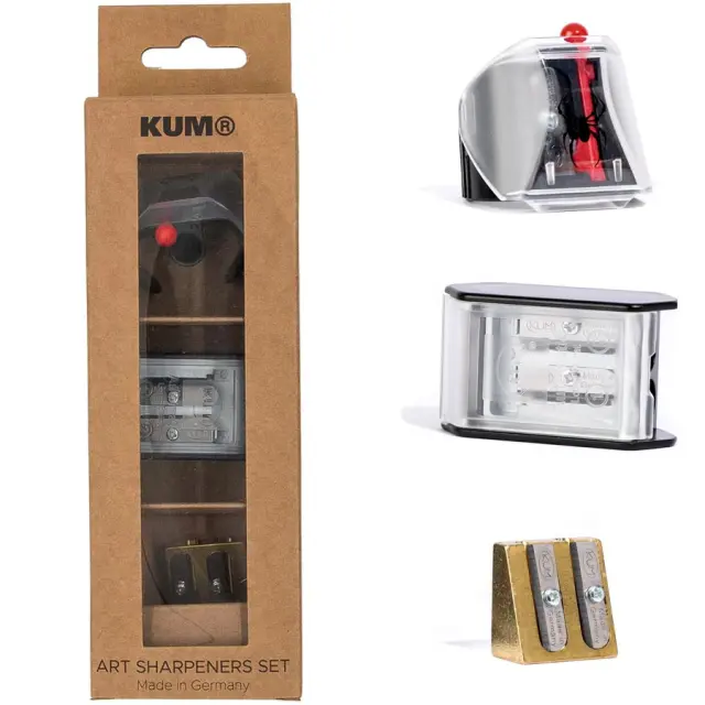 Kum Σετ 3 Ξύστρες Art Sharpeners Set
