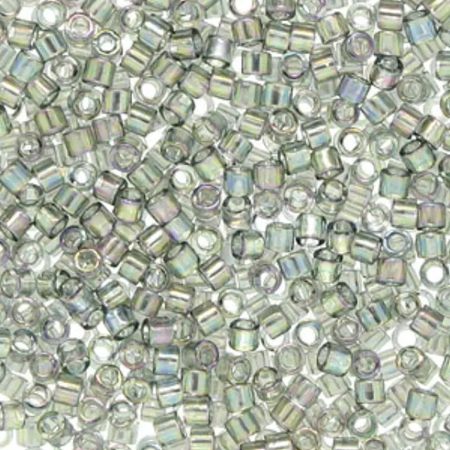 Χάντρα Miyuki Delica 10/0 - DBM0107 - Transparent Rainbow Light Steel ~7gr