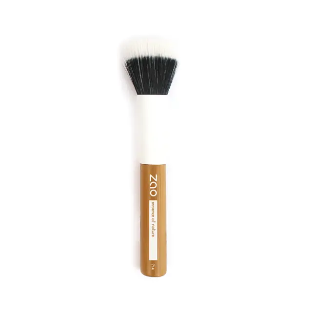 Zao Organic Duo Fiber Foundation Brush 714 – Vegan & Cruelty Free πινέλο για foundation