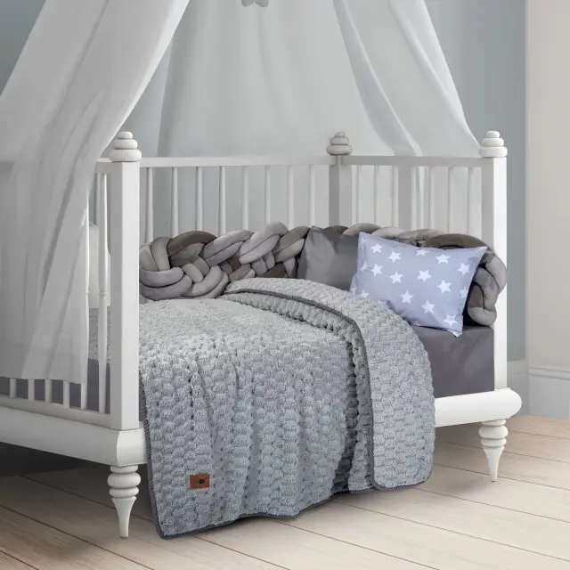 Κουβέρτα χειμωνιάτικη αγκαλιάς 80x110 Γκρι 8837 Greenwich Polo Club 2