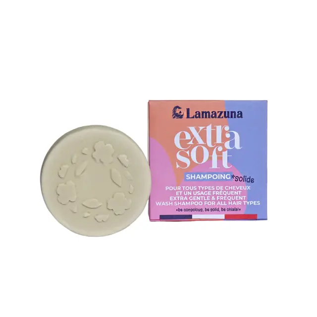 Lamazuna Solid Shampoo For All Hair Types Extra Soft - Φυσικό Στερεό Σαμπουάν για όλους τους Τύπους Μαλλιών
