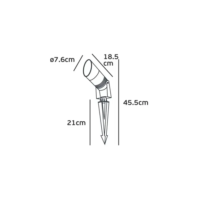 Φωτιστικό Κήπου LED Logi VK/02170 Μαύρο 19W 3000K IP65 2