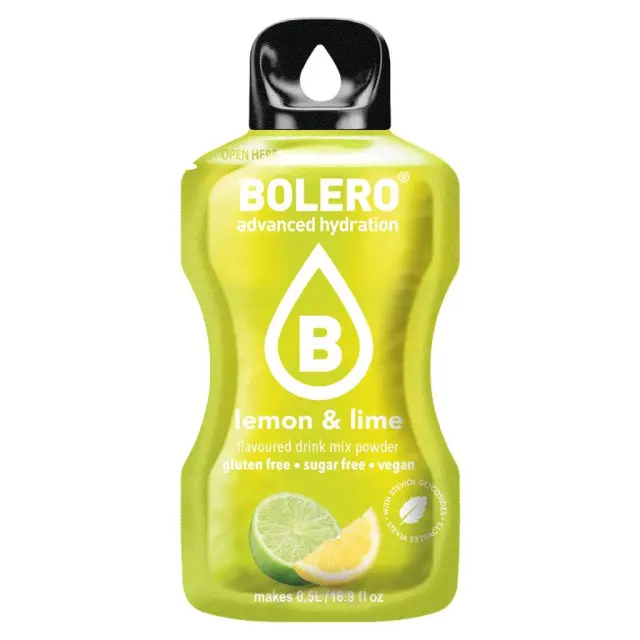 Bolero Stick Lemon & Lime Χυμός Σε Σκόνη 12x3gr