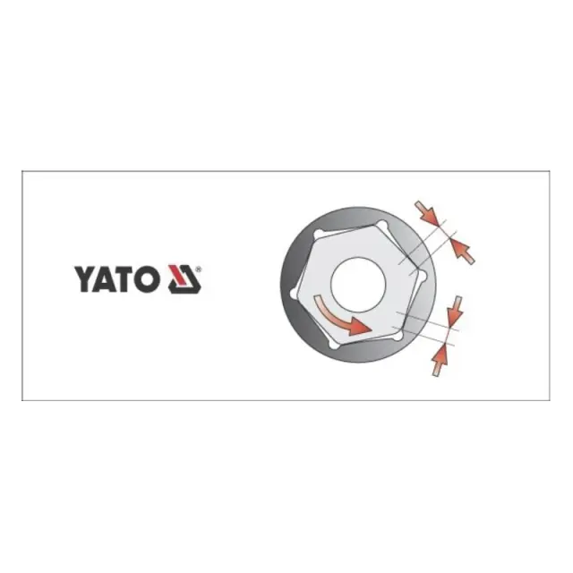 Yato Καρυδάκι 3/8" 8mm YT-3803 2