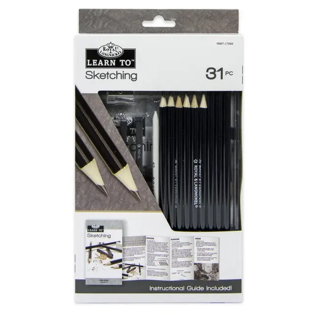Σετ σκιτσογραφίας αρχαρίων Learn to Sketch, Royal, 31 τμχ