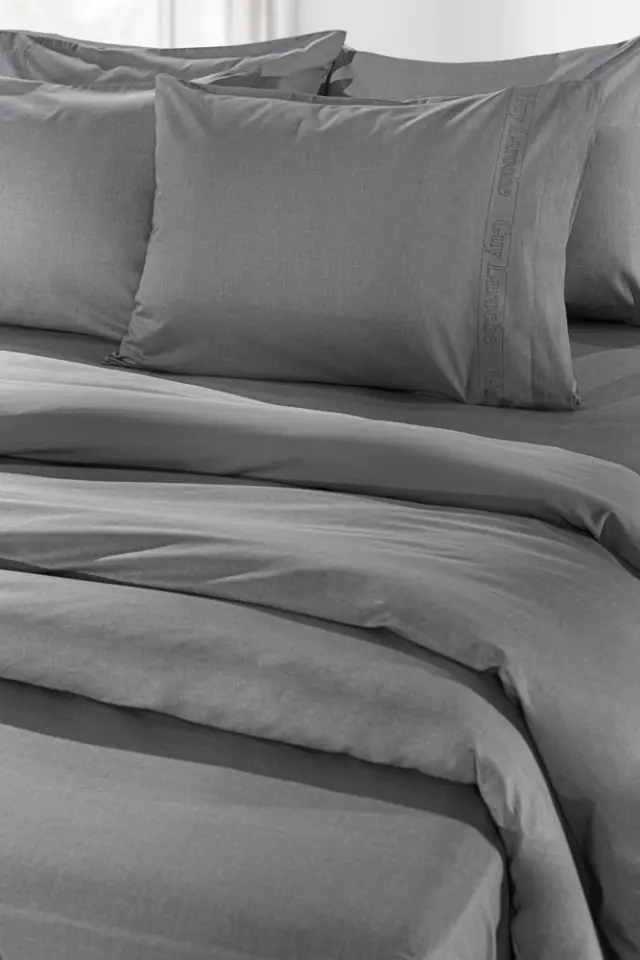 ΣΕΝΤΟΝΙ KING SIZE 180x200+42 ΜΕ ΛΑΣΤΙΧΟ COLOR PLUS GUY LAROCHE ANTHRACITE 2