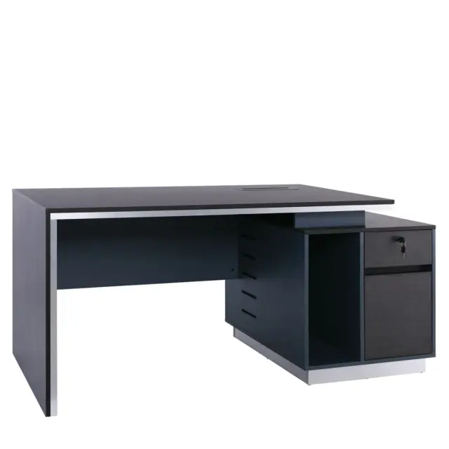 Γραφείο ADVANCE Καρυδί/Γκρι Μελαμίνη 200x80x75cm 2