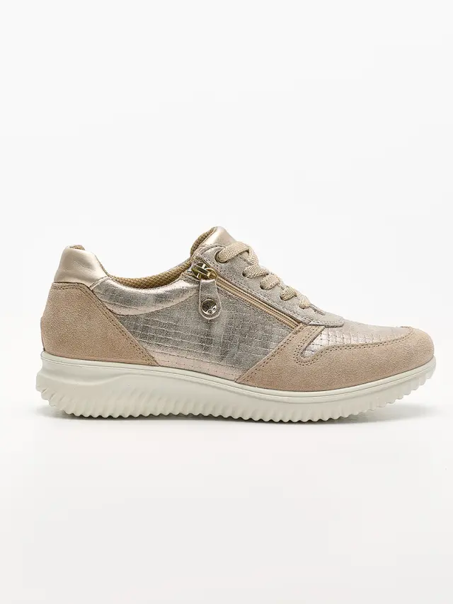 Imac Sneakers Γυναικείο δέρμα/δέρμα Nubuck Μπεζ IMA/556040 TAUPE 3