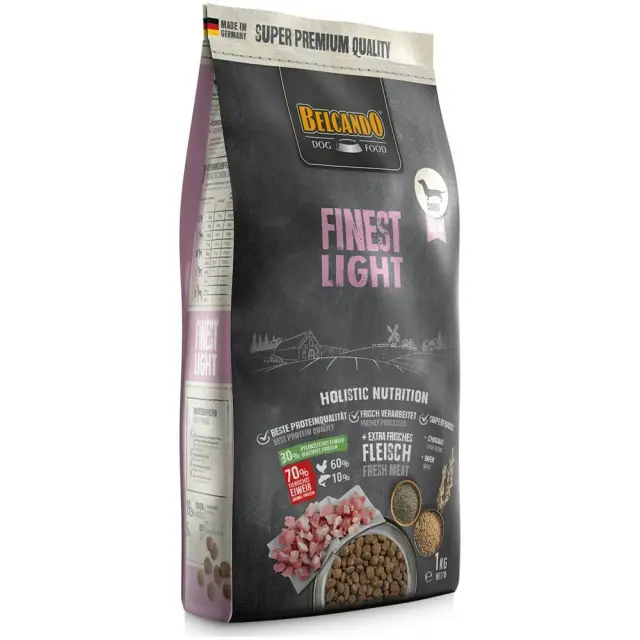 Belcando Finest Light Ξηρά Τροφή Διαίτης για Ενήλικους Σκύλους με Πουλερικά και Ρύζι 1kg